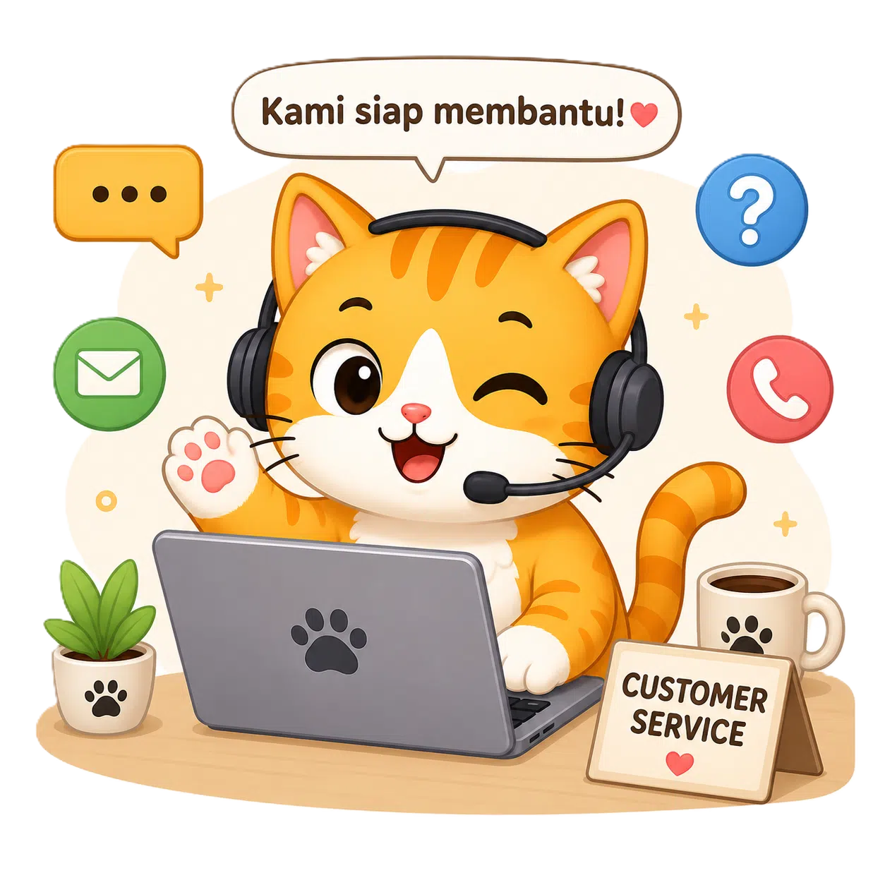 Customer Service Kucing Ganteng
